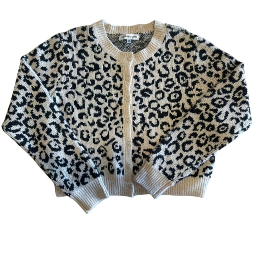 NWT Madden Girl Juniors' Crewneck Mossy Button Front Cardigan Size XL​​​​ - Picture 6 of 8